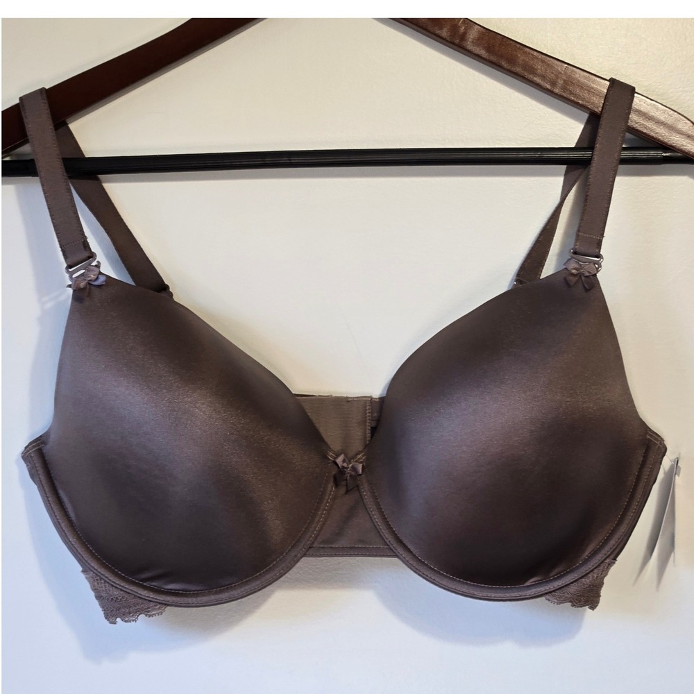 Paramour‎ NWT Full Coverage Contour T-Shirt Bra Taupe Brown 38DDD NEW